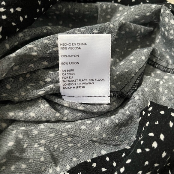 Urban Outfitters Pins and Needles Tiered Ruffle Strapless Romper Womens S Black - Picture 6 of 7